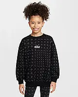 Urbanshop com ua Светр підлітковий Nike Sportswear Club Fleece Oversized Crew-Neck (HF8209-010) РОЗМІРИ