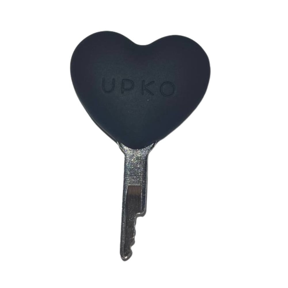 Ключик для пояса вірності UPKO Caged Beast Male Chastity Device Kit у вигляді серця, чорний, фото 1