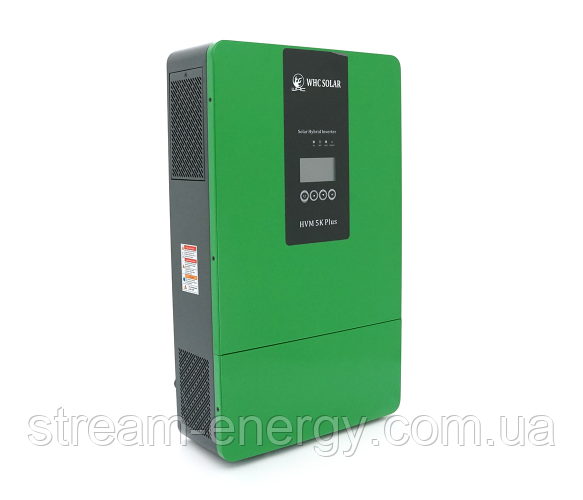 Гібридний інвертор HVM-5KW Plus Parallel, 5000W, 48V, струм заряду 0-80A, 120-450V, MPPT (80А, 450 Vdc), фото 1