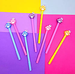 Кулькова ручка Лапка синя