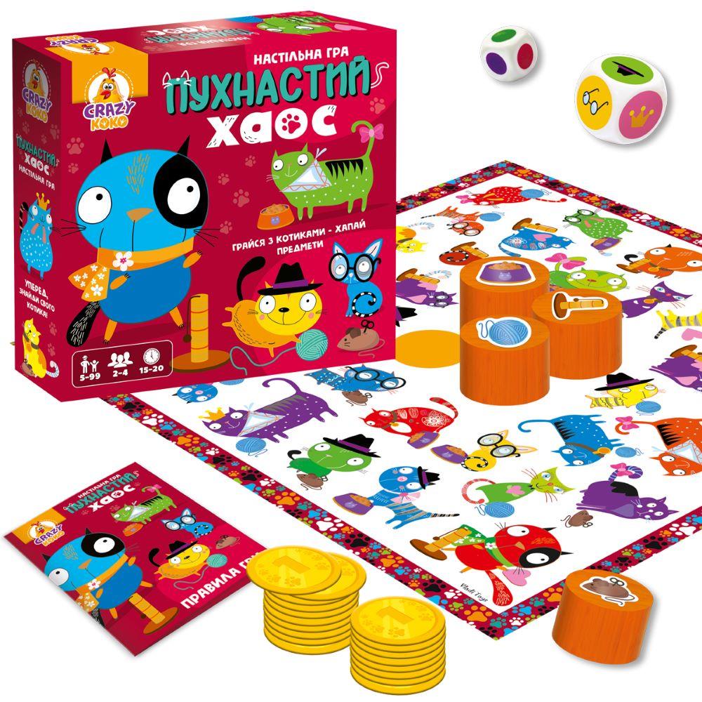 Гра настільна Vladi Toys розважальна. Пухнастий хаос. VT8055-32 (укр), фото 1