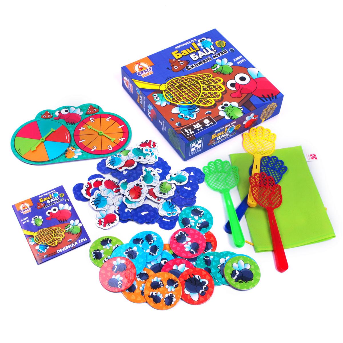 Гра настільна Vladi Toys розважальна. Бац! Бац! Скажені мухи VT8055-37, фото 1