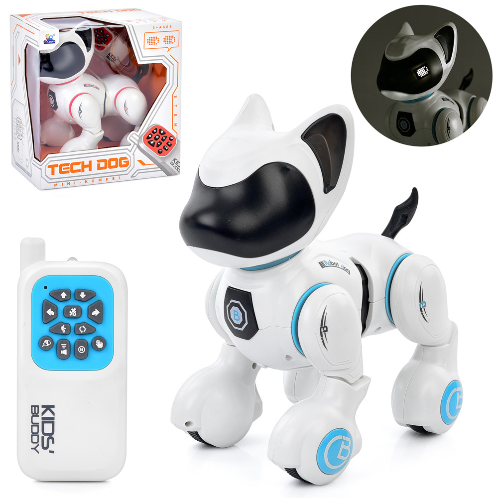 Тварина 8006 (12шт) д/к(ІЧ), собака, 21см, музика, звук, світ, їздить, регулятор гучності, програм,сенсор, 2, фото 1