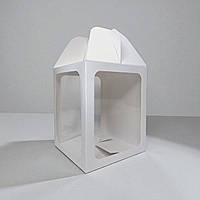 Коробки для паски, панетона, пряникового будиночка (165х165х200мм.) біла