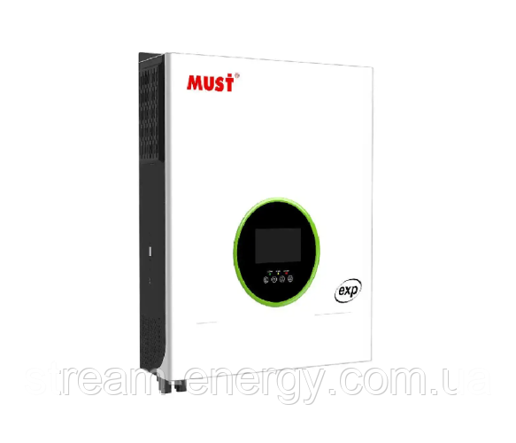Гібридний інвертор MUST PH19-10048EXP, 10kW, 48V, 90-450V, 2MPPT, фото 1