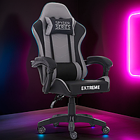 Геймерське ігрове крісло сірого кольору з масажем для дому, комп'ютерні крісла з високою спинкою для г|НОВИЙ