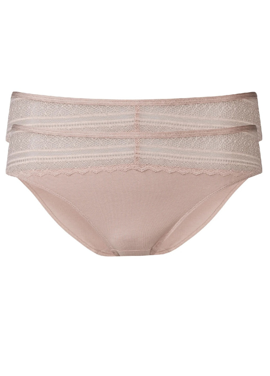 Комплект жіночих трусиків 42-44 пудрових (2шт)