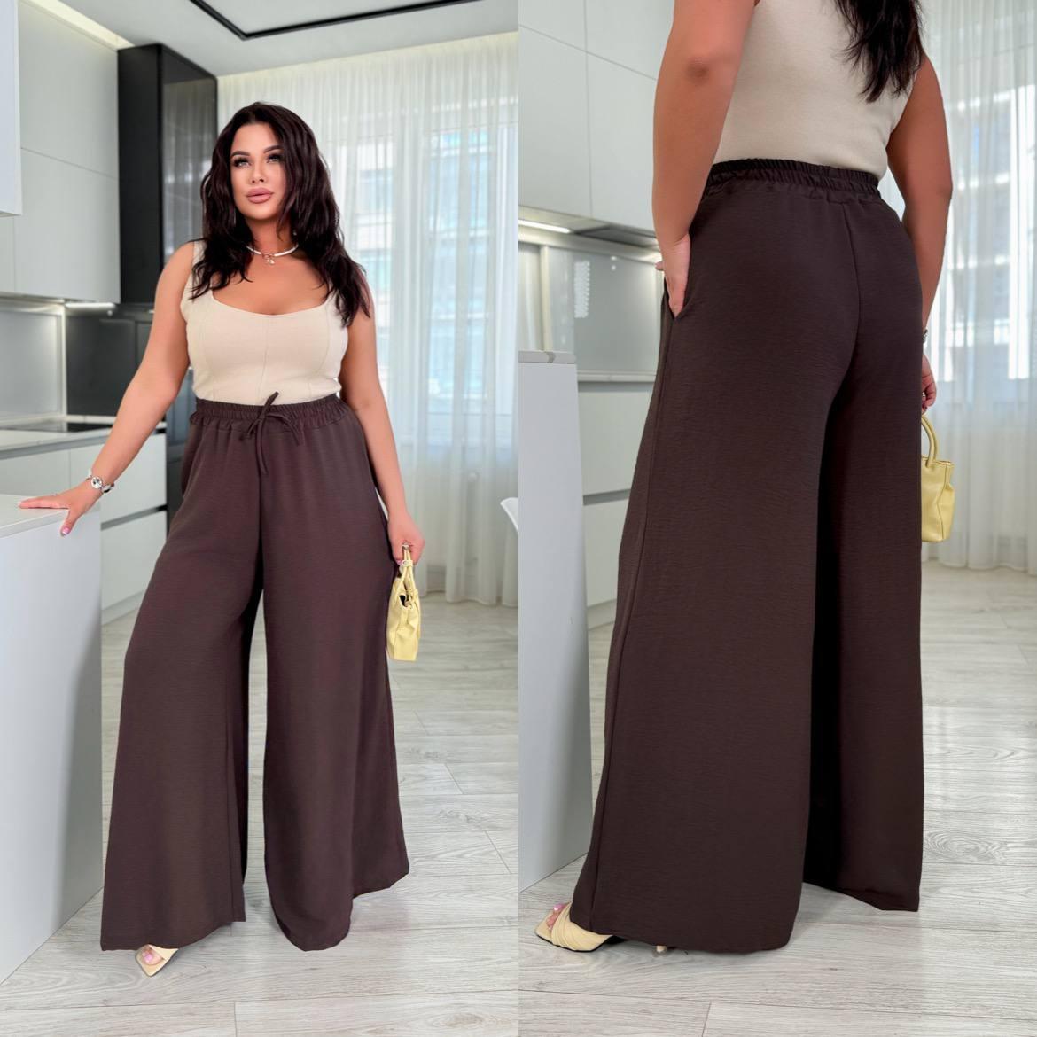 Штани жіночі палаццо гурт роздріб дроп 23082, фото 1