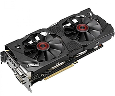 Відеокарта PCIe Nvidia GeForce GTX 970 4GB ASUS STRIX GTX970-DC2OC-4GD5  бу