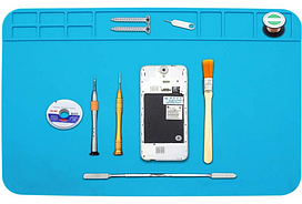 Килимок для паяння силіконовий термокилимок TE-509 300x200 мм мат для розбирання та паяння електроніки