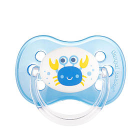 Пустушка латексна кругла 6-18 місяців Canpol babies Nature Блакитний