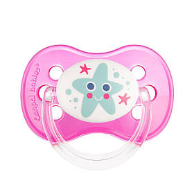 Пустушка латексна кругла 6-18 місяців Canpol babies Nature Рожевий