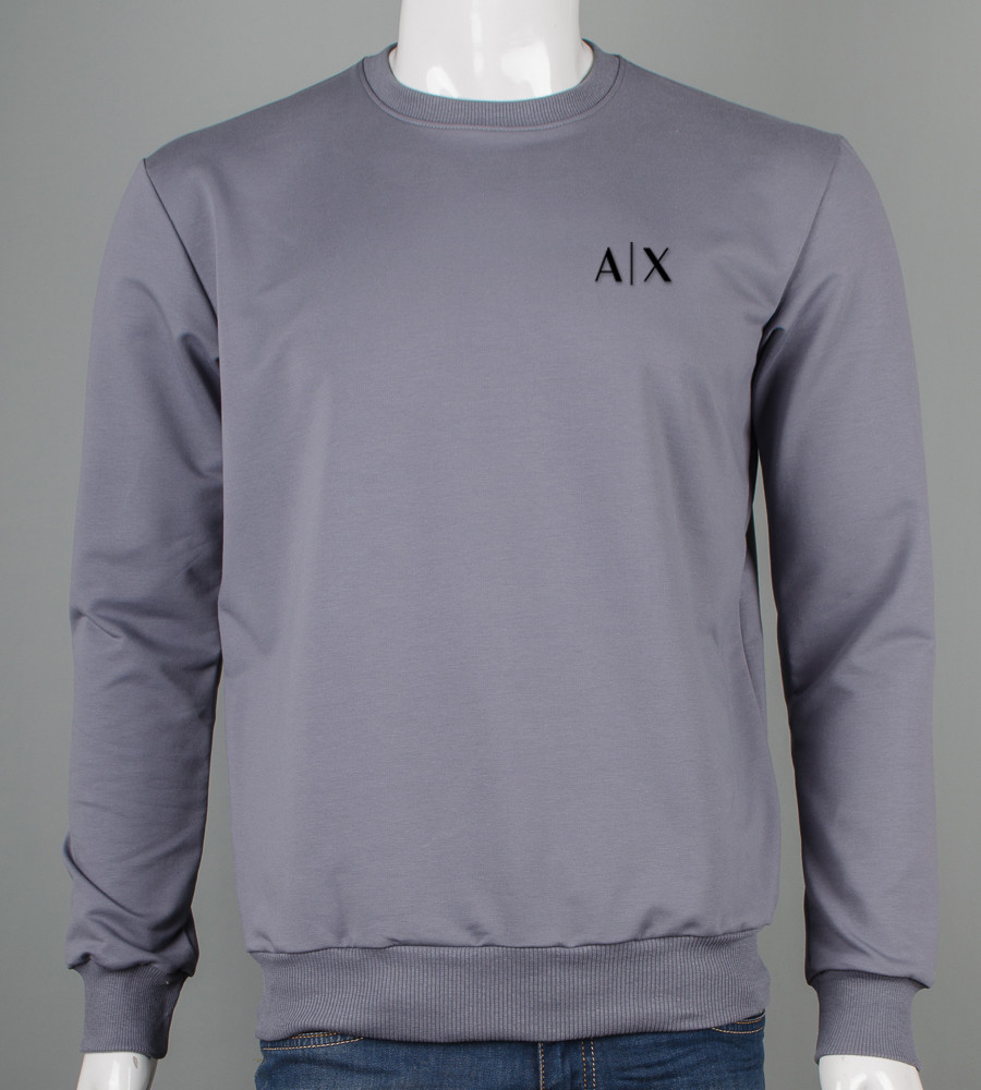 Світшот батал двонитка 7420б (Уп.4шт 3XL,4XL), Сірий, фото 1