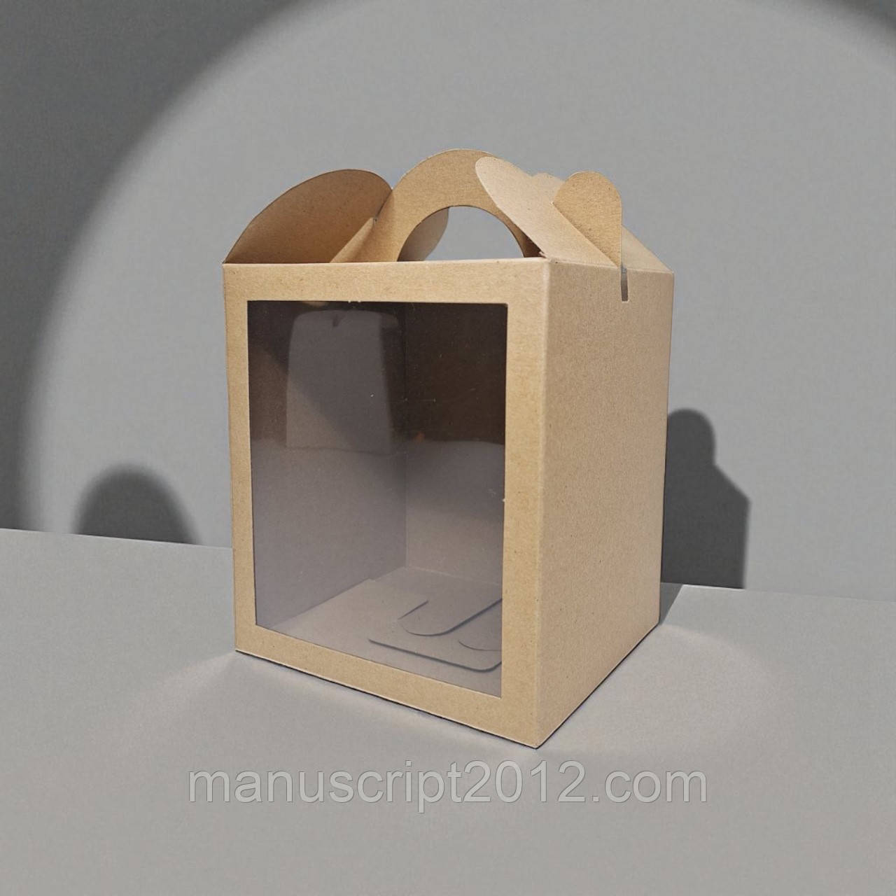 Коробки для паски, панетона, пряникового будиночка (115х120х140мм.) крафт