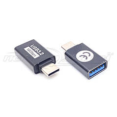 Перехідник Type-C to USB 3.2 АF OTG, HQ, чорний