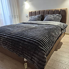 Велюрова постільна білизна Шарпей королівський Півтораспальний, фото 3