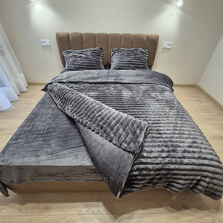 Велюрова постільна білизна Шарпей королівський Півтораспальний, фото 1