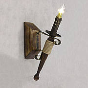 Бра настінне 1 свічка Е14 серії Fakel Джут 110721, купити в Києві, Україні, доставка