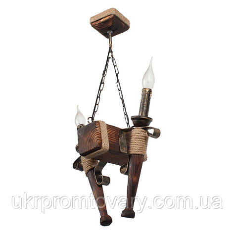 Люстра підвісна 2 свічки Е14 серії Fakel Джут 160722, купити в Києві, Україні, доставка, фото 1
