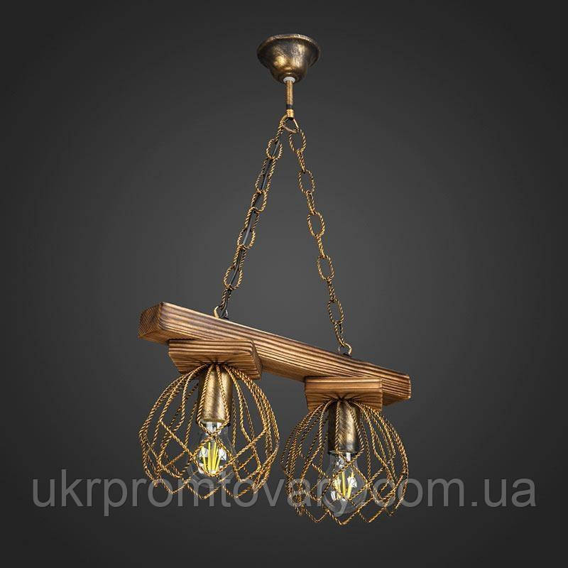 Люстра підвісна дерев'яна Best Lustra DL-13012 Бронзовий — купити в Києві, Україні, доставка