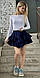 Стильна шкільна спідниця-шорти з воланами для дівчаток, розміри на зріст 128–160 см., фото 5