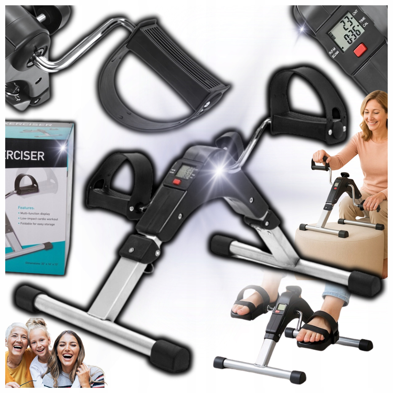 Велотренажер для реабілітації нижньої та верхньої частини тіла Malatec 9642, фото 1