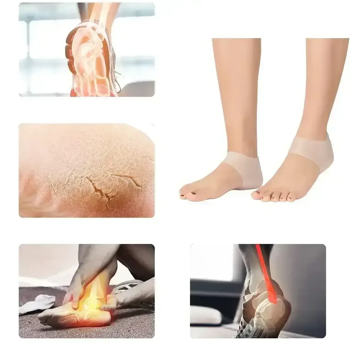 ОЧЕНКА! Силіконові протектори для п'ят (Немає паковання 3008)