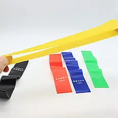 ОЧЕНКА! Набір фітнес-гумок для тренувань 5 шт./Еластичні гумки для спорту (Неповний комплект 3028), фото 3