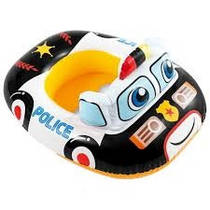 Круг надувний - плотик Поліцейська машина Intex 59586 для дітей 1-3 роки, розмір 71 х 57 см