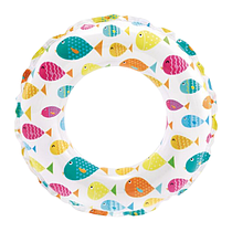 Круг надувний дитячий 6-10 років Яскраві рибки, Intex, 59241