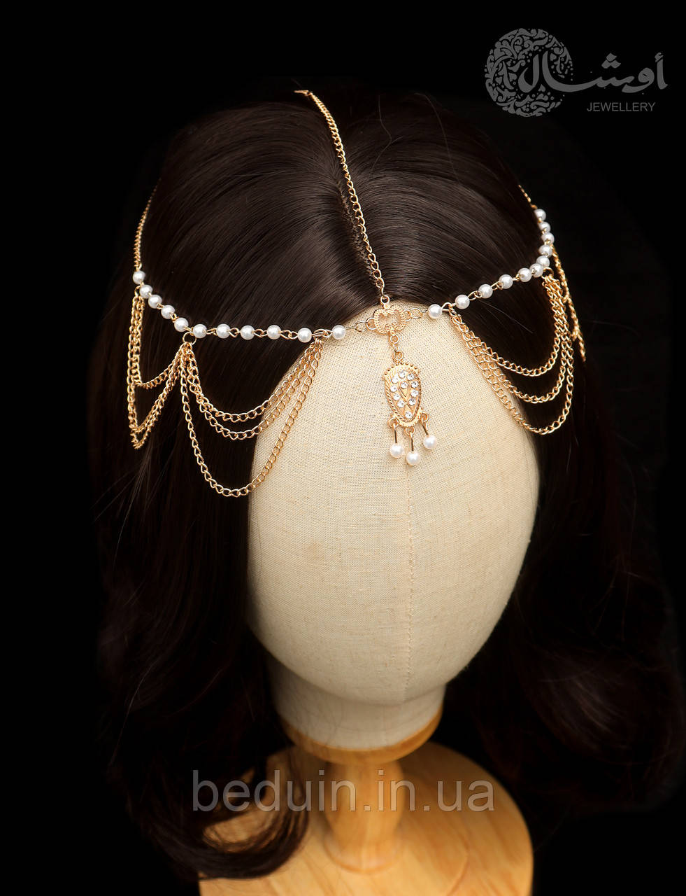 Восточная тика, украшение на голову "Хюрем Султан" тиара многослойная Aushal Jewellery, фото 1