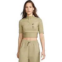 Urbanshop com ua Жіноча Футболка Nike Women Sportwear Top Short-Sleeve Ribbed FJ5253-276 (Оригінал) РОЗМІРИ