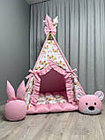 Вігвам дитячий Замок принцеси 5 БОНБОН з Корзиною Повний комплект, вігвам для дівчинки, вігвам для дітей, дитячий вігвам, вігвам, фото 2