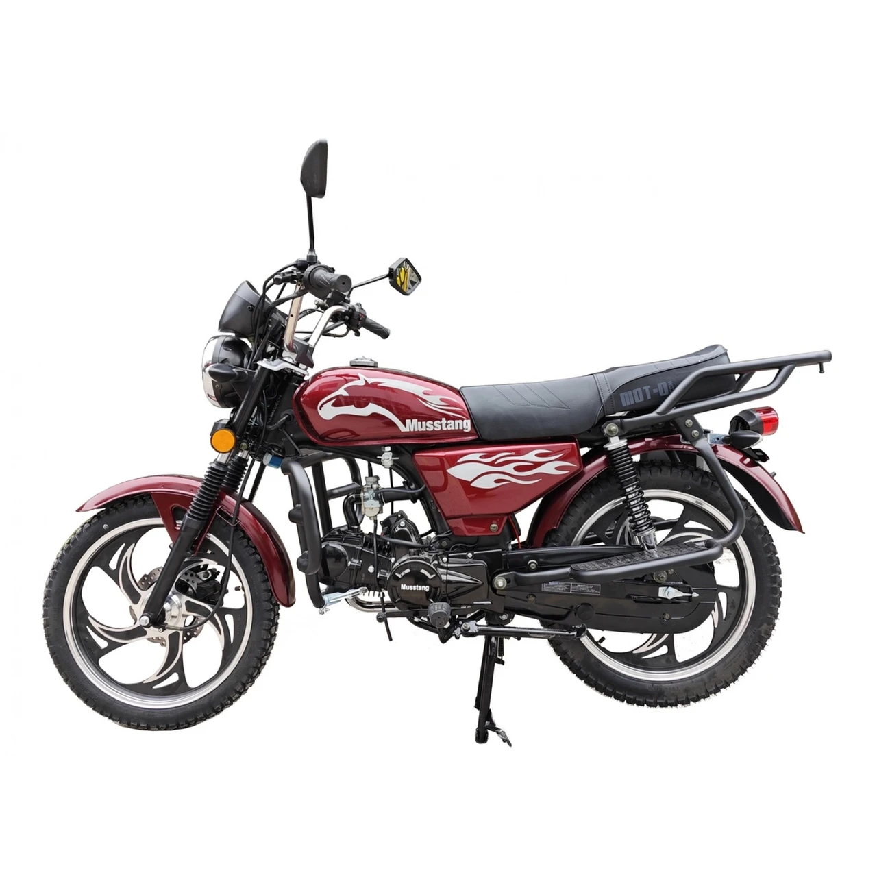 Мопед Musstang Alfa MT125-2 Мустанг альфа Бордовий, фото 1
