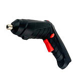 Набір електроінструментів 3,6V з акумуляторним шурупокрутом і мінідреллю для дерева, 1800mAh чорний, фото 4