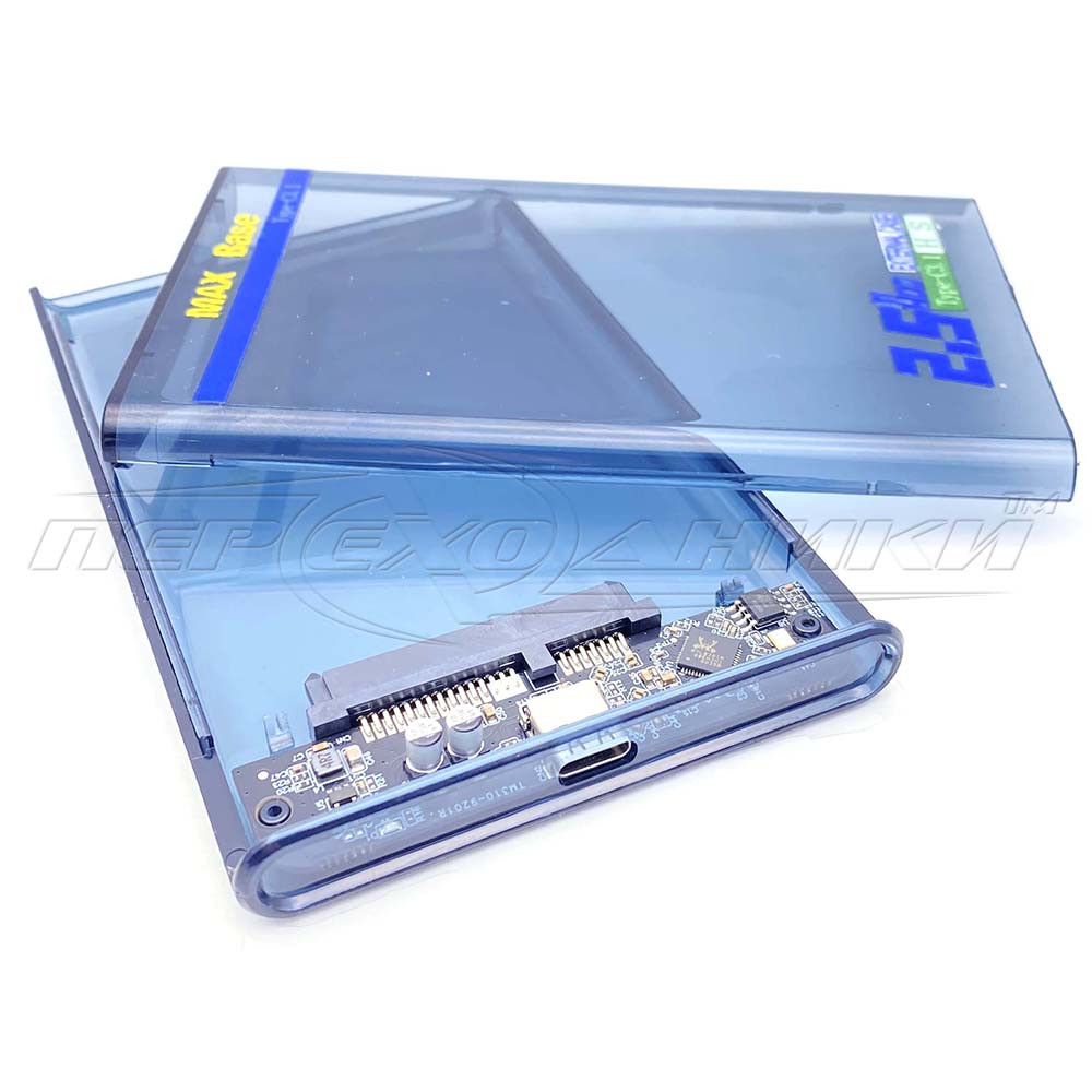 Зовнішня кишеня для HDD 2.5" SATA/SSD/USB 3.0 (прозорий корпус)