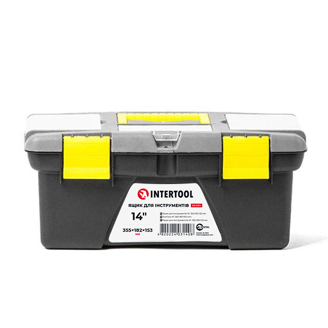 Ящик для  інструментів 14" 355*182*153мм INTERTOOL BX-0314, фото 1