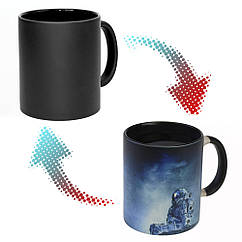 Чашка хамелеон 66154 Моя Земля (чорна)