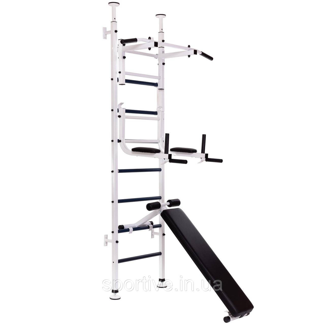 Шведська стінка з підставкою під штангу SP-Planeta L-4008 (СТШ) (метал, 66x227x40 см)