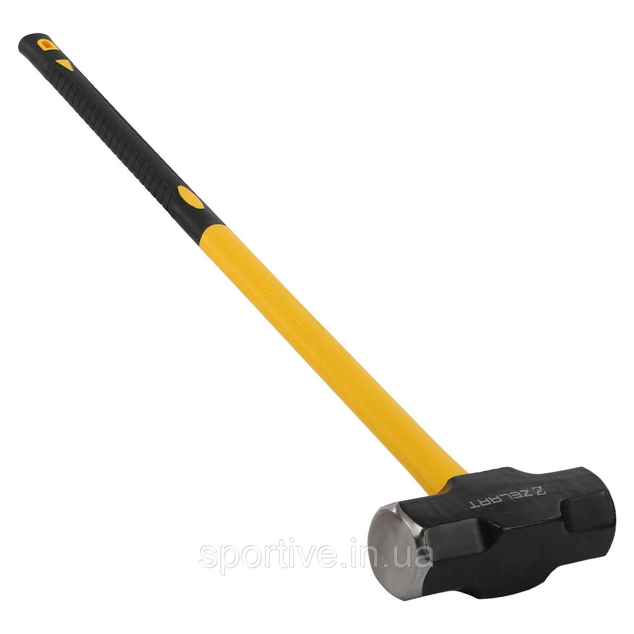 Кувалда сталева мелена для кросфіту GYM HAMMER Zelart TA-9635-18LB 18LB (8,2 кг) (сталь, поліпропілен, TPR,