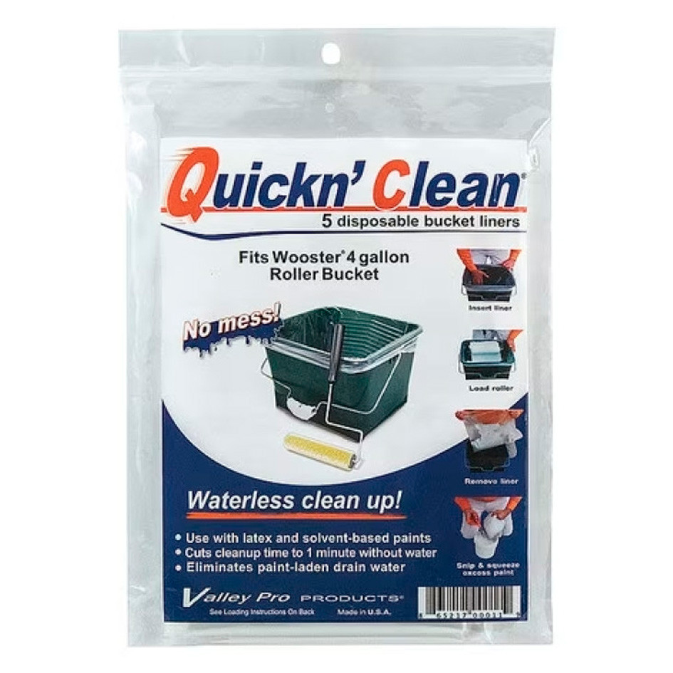 Поліетиленовий вкладиш QUICKN CLEAN у відро 4-GAL BUCKET (5 шт в уп.). WOOSTER, фото 1