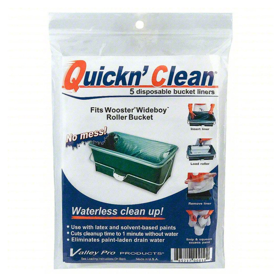 Поліетиленовий вкладиш QUICKN CLEAN у відро WIDE BOY BUCKET (5 шт. у уп.). WOOSTER, фото 1
