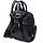 Класичний жіночий рюкзак з натуральної шкіри Vintage 23061 Чорний, фото 2