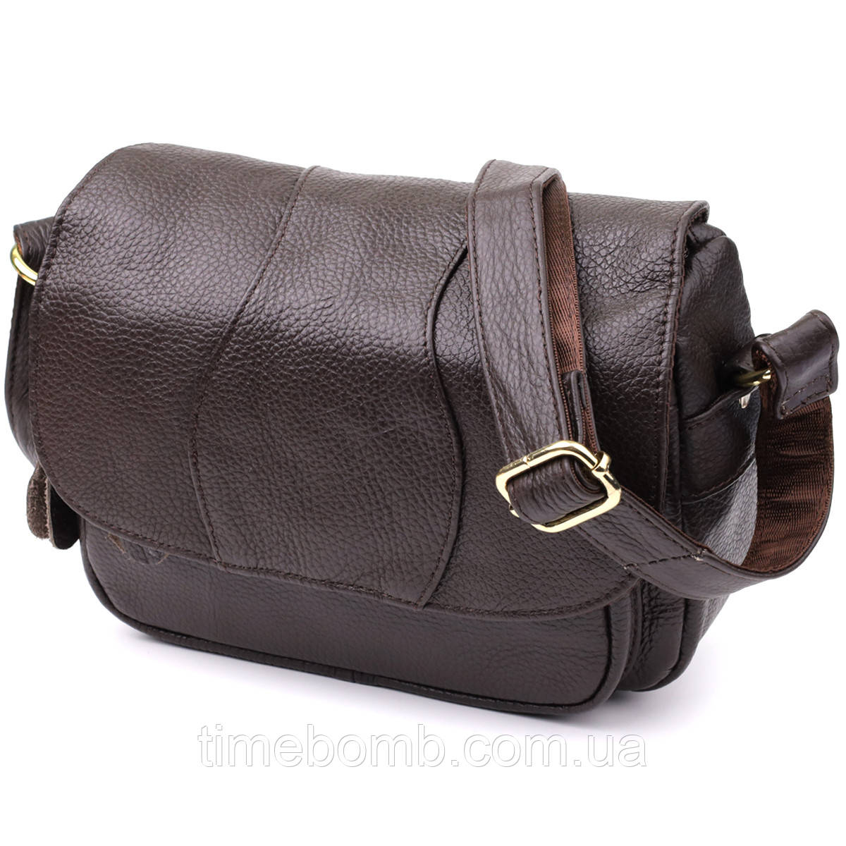 Сумка з натуральної шкіри для жінок Vintage 22973 Коричневий