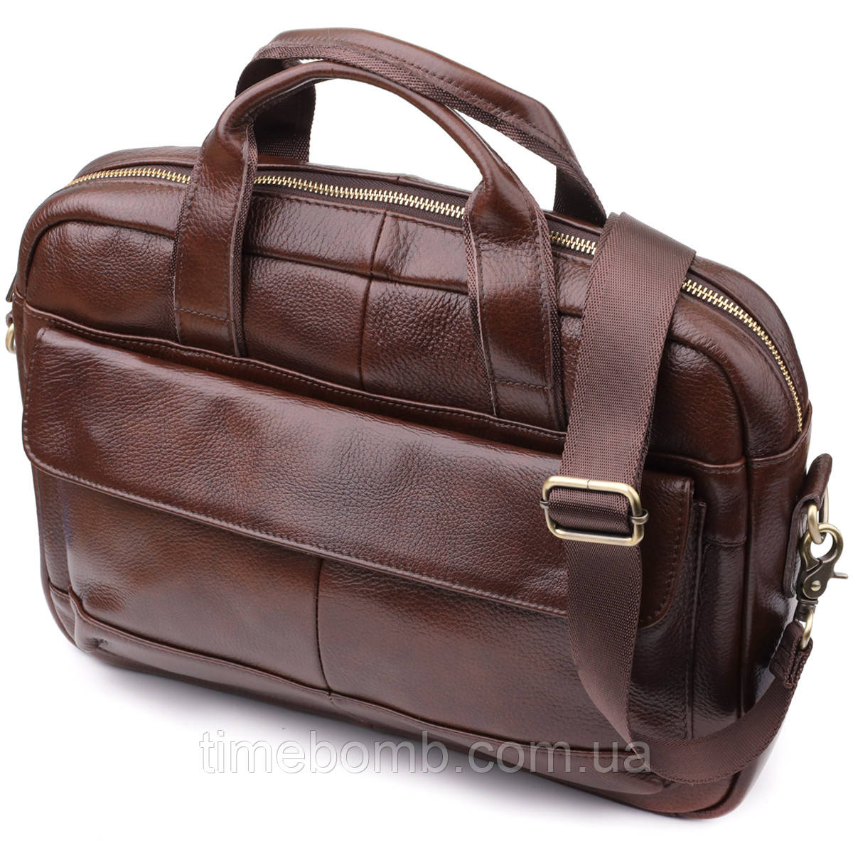 Портфель для чоловіків із натуральної шкіри Vintage 23040 Коричневий