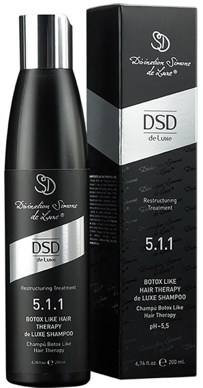Шампунь відновлювальний Botox Hair Therapy de Luxe Shampoo 5.1.1 DSD DeLuxe, 200 мл, фото 1