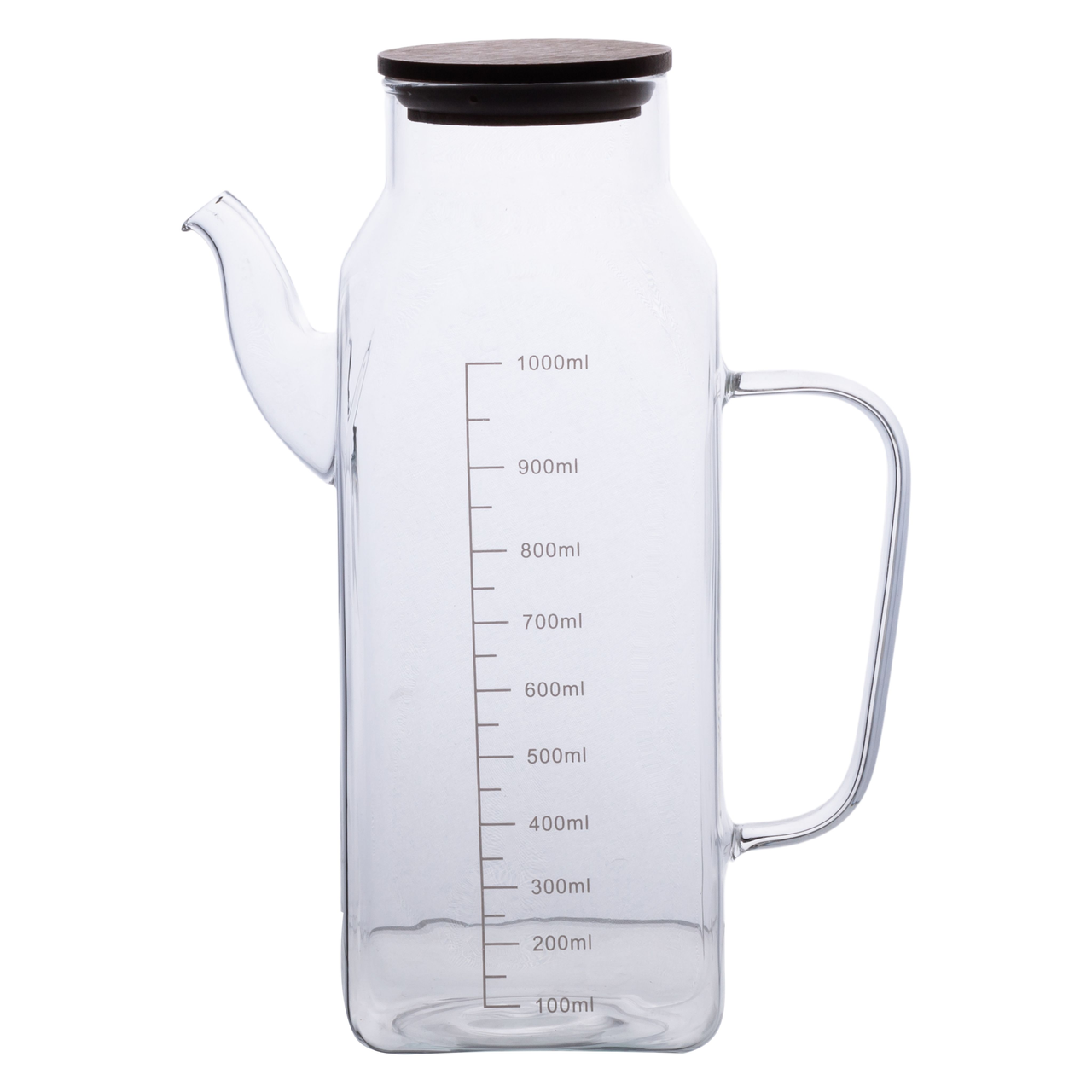 Ємність для олії та оцту з бамбуковою кришкою 1 літр HP-34-2, фото 1