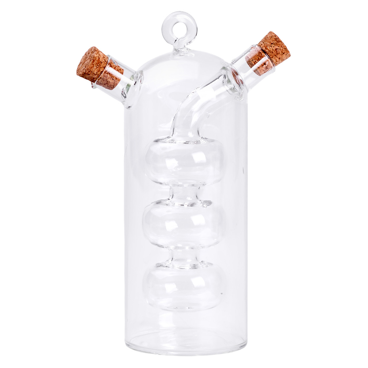 Пляшка для олії та оцту 2 в 1 скляна 400 мл для оливкової, соняшникової олії та оцту HP-34-15, фото 1