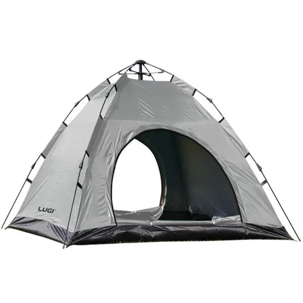 Намет кемпінговий 2 на 2 метри автоматичний для риболовлі походу туристичний LU-019G Сірий, фото 1