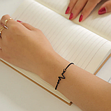 Браслет серцебиття кардіограма ритм серце Love, фото 7